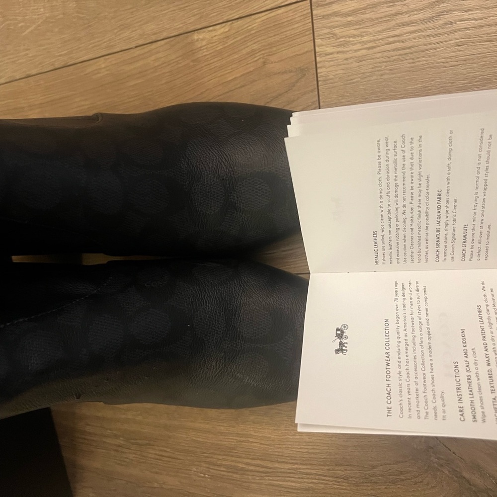 Coach Black Women's Ankle Boots - Picture 5 of 6